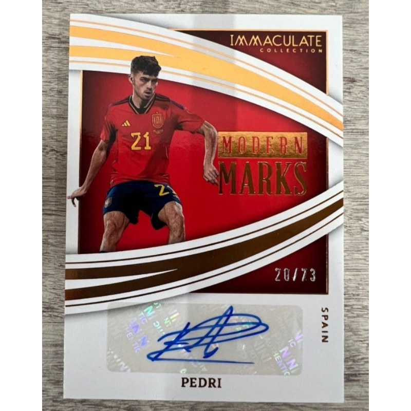 2023 大國寶 西班牙 Pedri 🔥必漲🔥 親筆 簽名卡 PANINI 球員卡