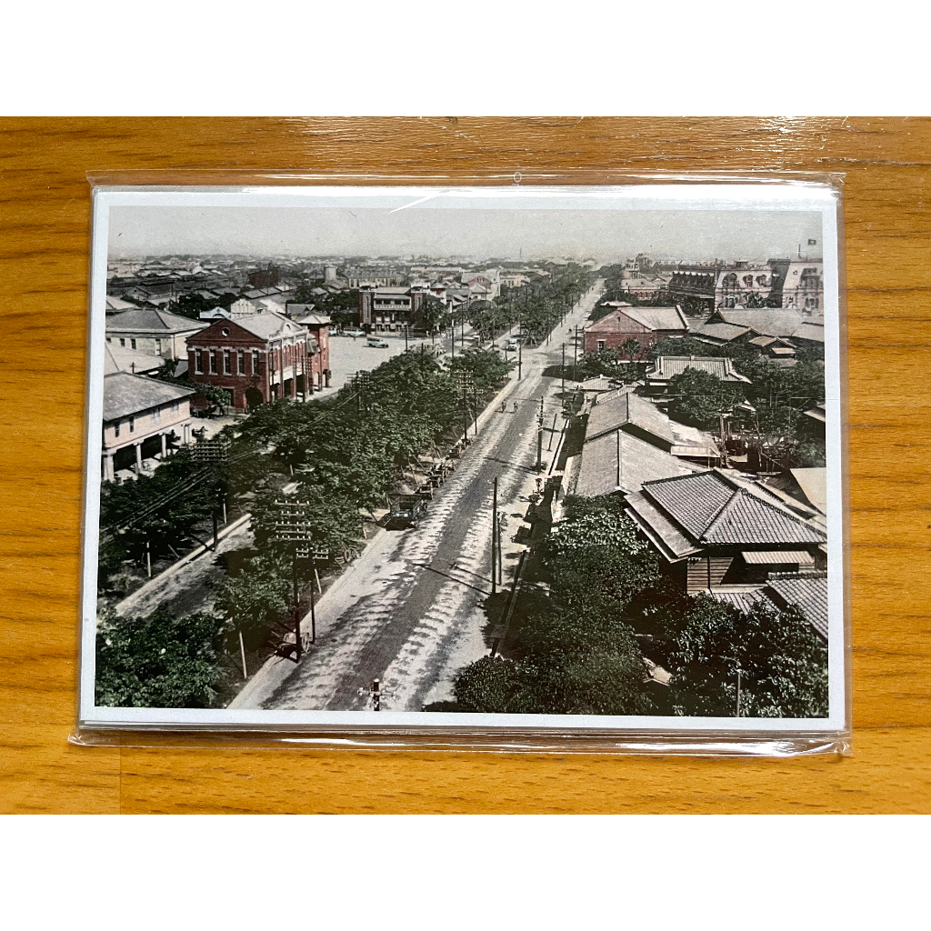 12) 1930年代臺北車站前三線道路明信片10張