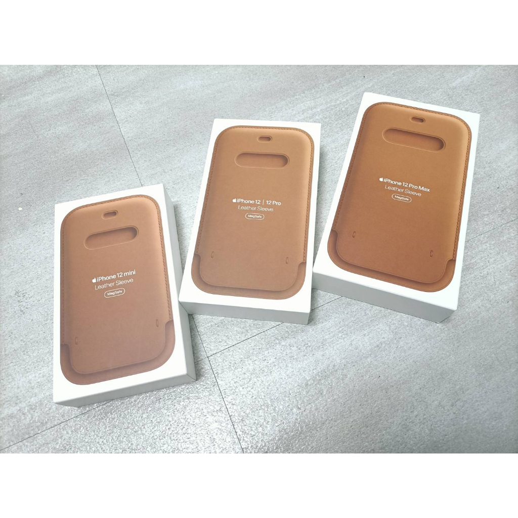 Apple原廠iPhone 12 mini Pro Max皮革護套【蘋果園】MagSafe Leather Sleeve