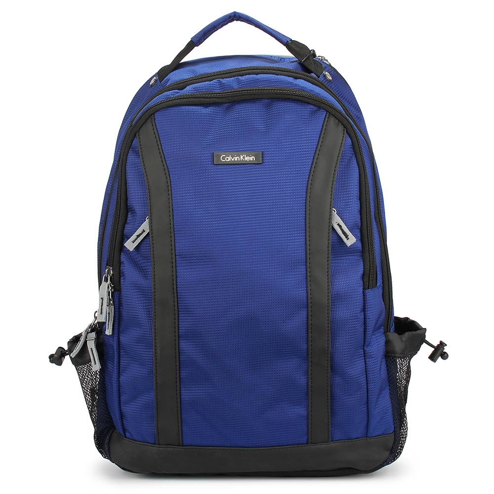 Calvin Klein CK時尚機能雙層大容量後背包(藍色)103333-1