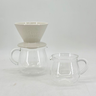 其裡商行SCS簡約質感 圓圓咖啡壺- 300ml / 600ml 手沖咖啡 咖啡下壺 分享壺 玻璃壺