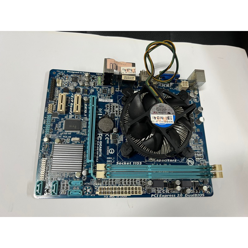 電腦雜貨店～技嘉GA-H61M-DS2 REV2.2主機板 1155腳位 二手良品 $400