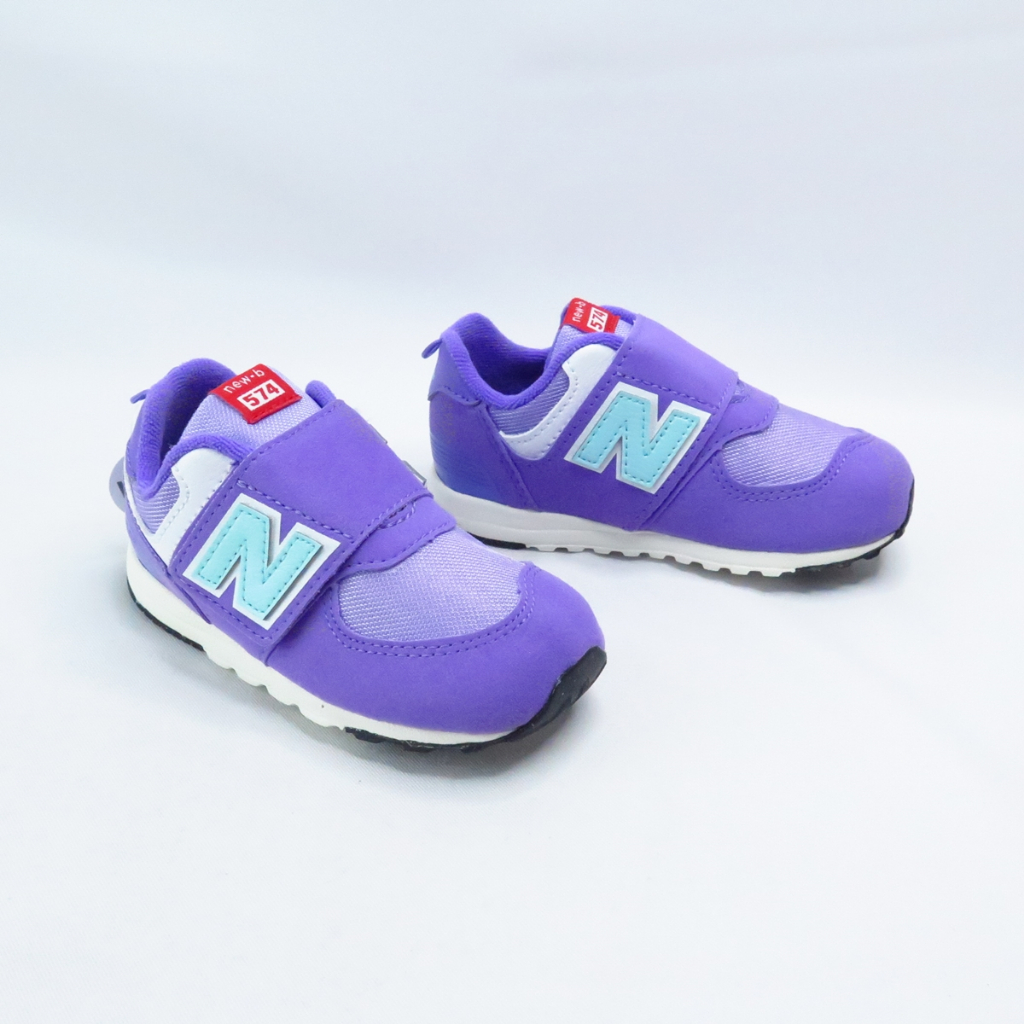 New Balance 574 小童休閒鞋 魔鬼氈 W寬楦 NW574HGK 紫