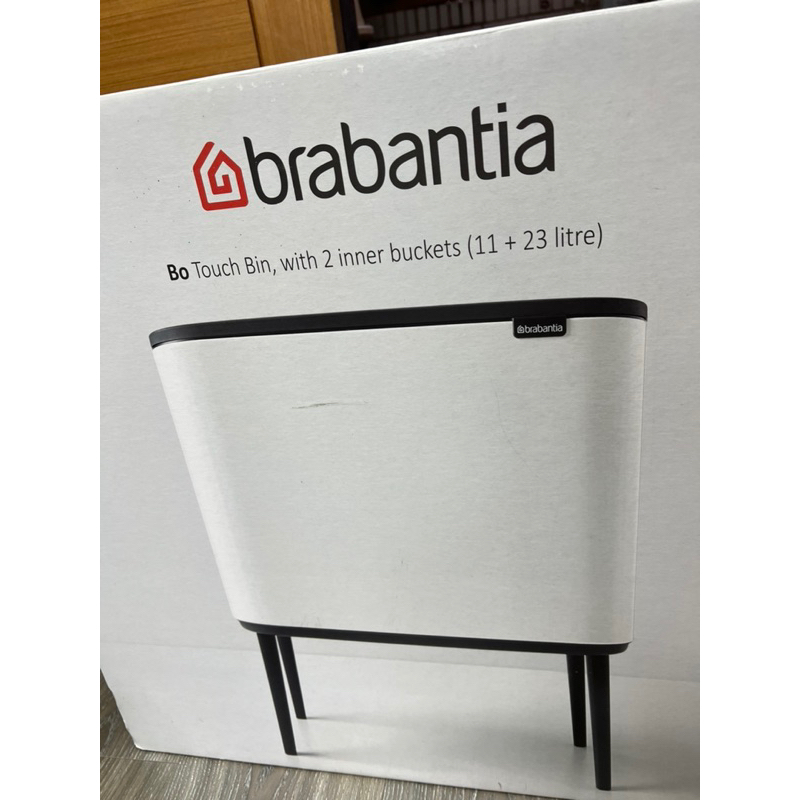 Brabantia 313547 Bo Touch 垃圾桶回收,附 2 個內部桶,3 + 6 加侖/11 + 23 公升