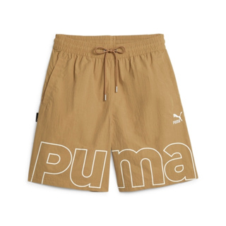 PUMA 短褲 流行系列 P.TEAM 卡其 大LOGO 8吋 短風褲 男 62133485