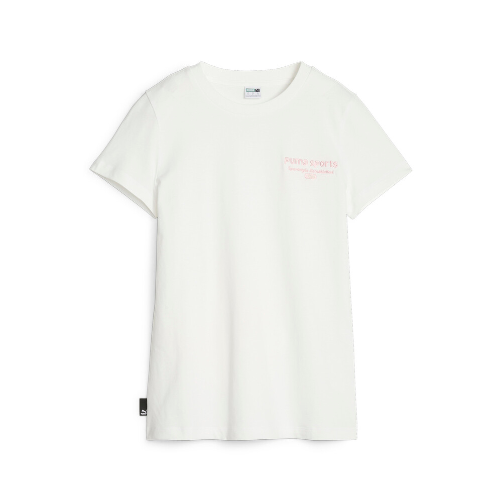 PUMA 短T 流行系列 P.TEAM 白 圖樣 短袖 T恤 女 62143765
