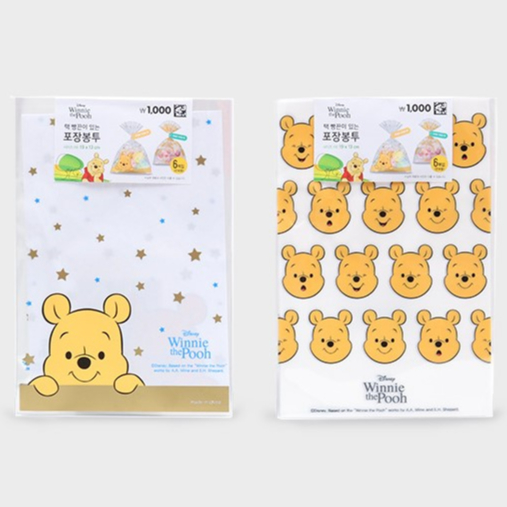 【韓國進口正品】迪士尼 小熊維尼 包裝袋 平口袋 餅乾包裝袋 糖果包裝袋