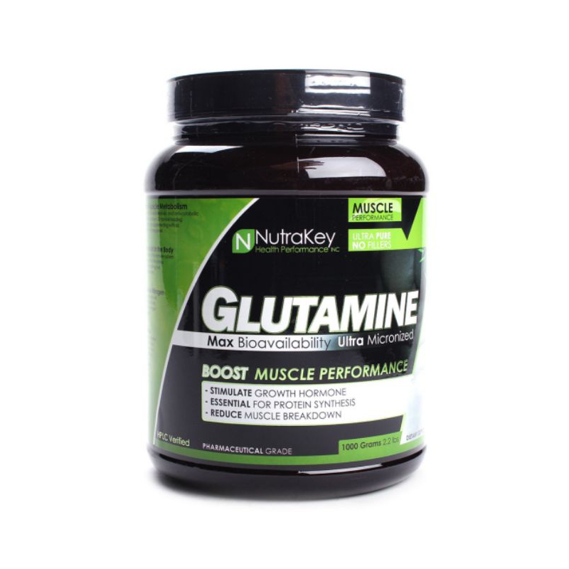 +樂活態度+ Nutrakey, L-Glutamine 左旋麩醯胺酸 1公斤（另附量匙）肌肉，美國原裝