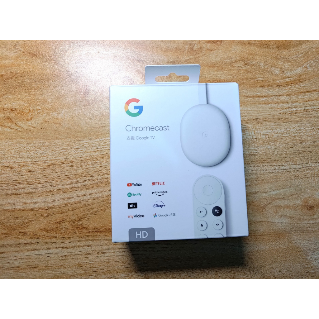 Chromecast 4代 with Google TV 媒體串流播放器 HD (二手含運)