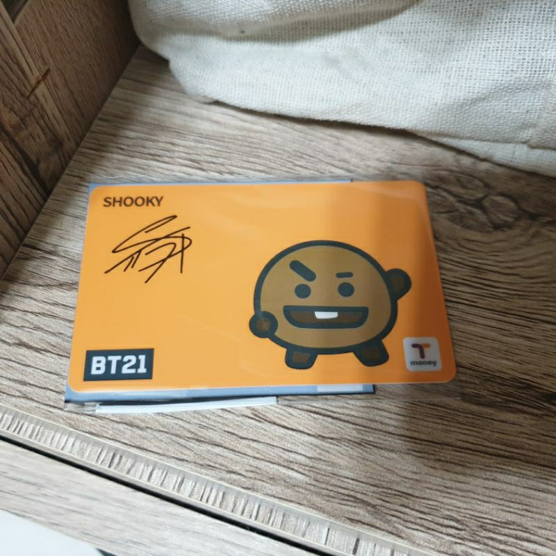 絕版BT21的SHOOKY Tmoney韓國交通卡／地鐵卡