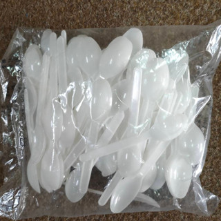 【伍禾】茶匙/100入 小茶匙 大茶匙 冰淇淋匙 布丁匙 塑膠湯匙 兒童湯匙 湯匙 臺灣現貨 免洗餐具