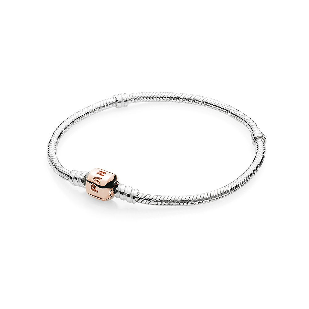 PANDORA 玫瑰金手鍊 附保證書 Silver bracelet / Pandora clasp 蛇鏈 手鍊 潘朵拉