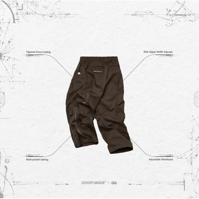 Goopi “ZR-M04” Multi-type Suit Trousers - Iron goopi
