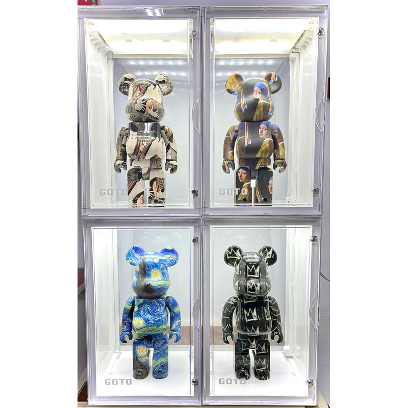 《BE@RBRICK庫柏力克熊、molly 400%展示盒》 泡泡瑪特 bearbrick molly Goto展示盒