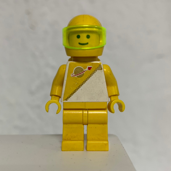 【Meta Toy】LEGO樂高 人偶系列 黃色斜紋太空人 二手