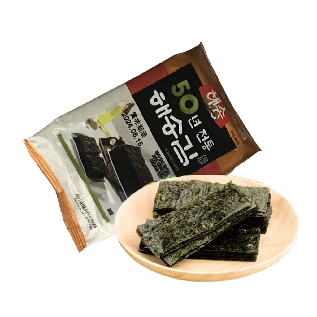 韓國 海松 韓式海苔 麻油風味隨身包、韓國海苔