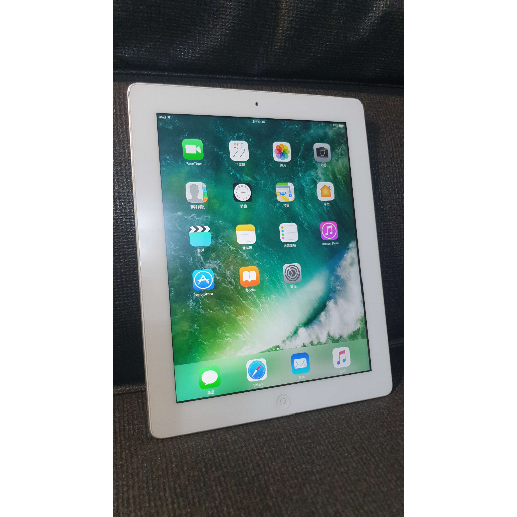 二手機 iPad 4 白 White 16G APPLE A1458 (MB000962)