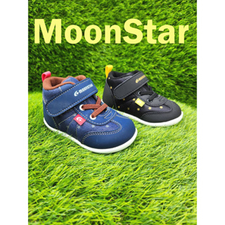 *十隻爪子童鞋*日本月星Moonstar MSCN黑色星星or牛仔藍星星寶寶鞋 休閒鞋 學步鞋