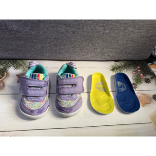 日本IFME童鞋 紫色碎花 13.5公分（二手）