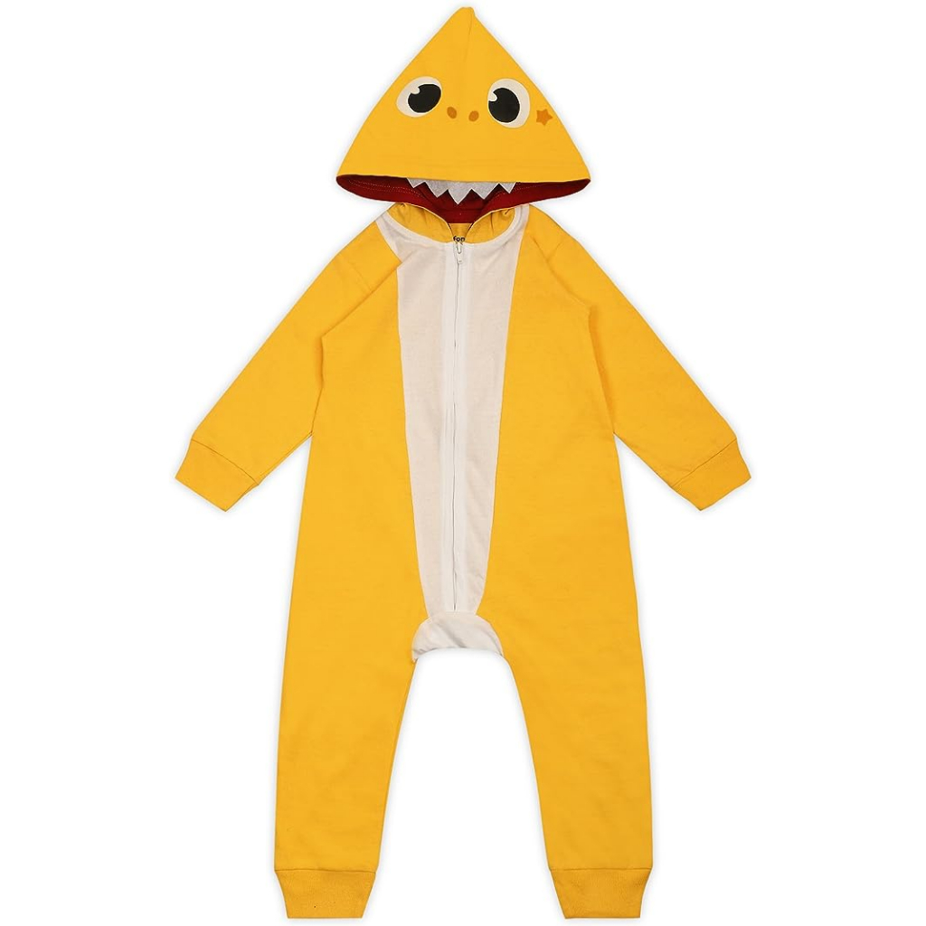 預購🚀正貨🚀 美國專櫃baby shark 裝扮服 萬聖節 聖誕節 長袖 連身衣 衣服 嬰兒 童裝 兒童