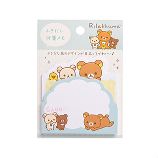 San-X 日本製 拉拉熊 懶懶熊 造型留言便利貼 朋友 藍色 XS81742