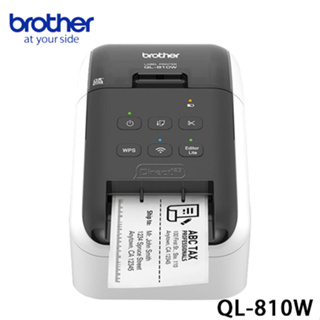 brother QL-810W 無線網路標籤機最寬62mm/USB、WiFi連接/電腦編輯/自動裁切