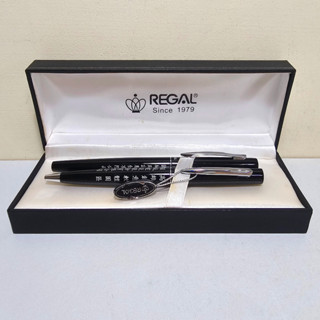 REGAL 皇家筆 黑色 鋼珠筆 原子筆 對筆 筆盒 ♥ 正品 ♥ 現貨 ♥