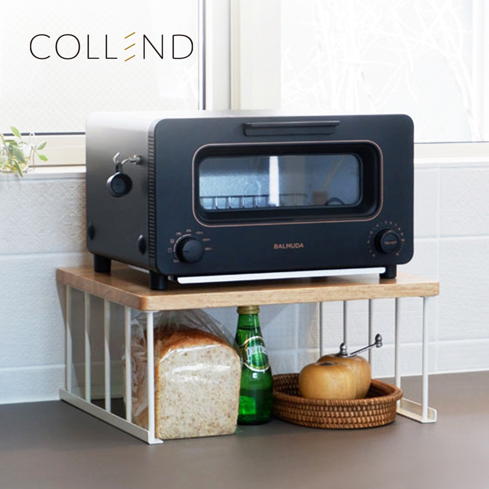 【日本COLLEND】HAK 實木鋼製廚房桌面分層置物架-DIY