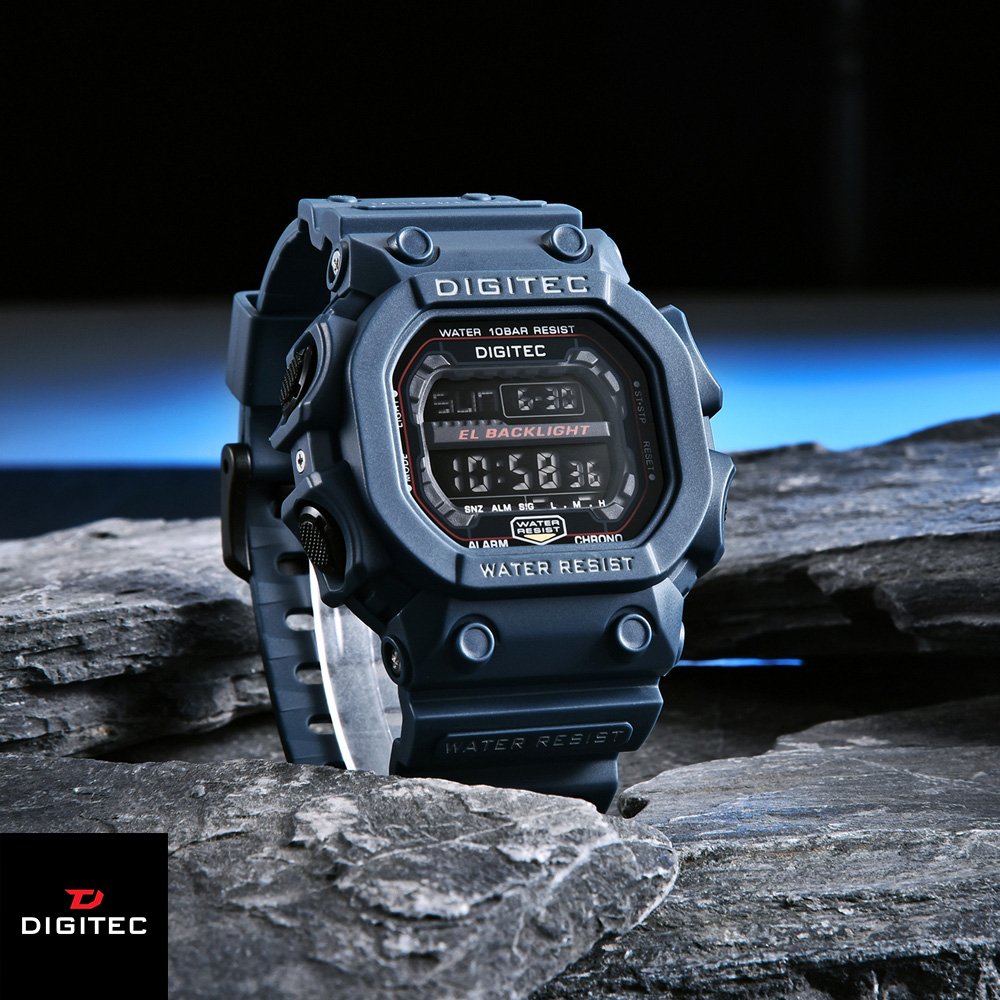 【WANgT】DIGITEC 數碼科技 DG-5012T 休閒運動多功能防水LED背光 電子錶