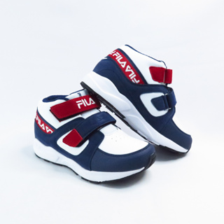 FILA 慢跑鞋 中大童鞋 穩定支撐 抗菌防臭鞋墊 台灣製 2J833X123 藍白紅