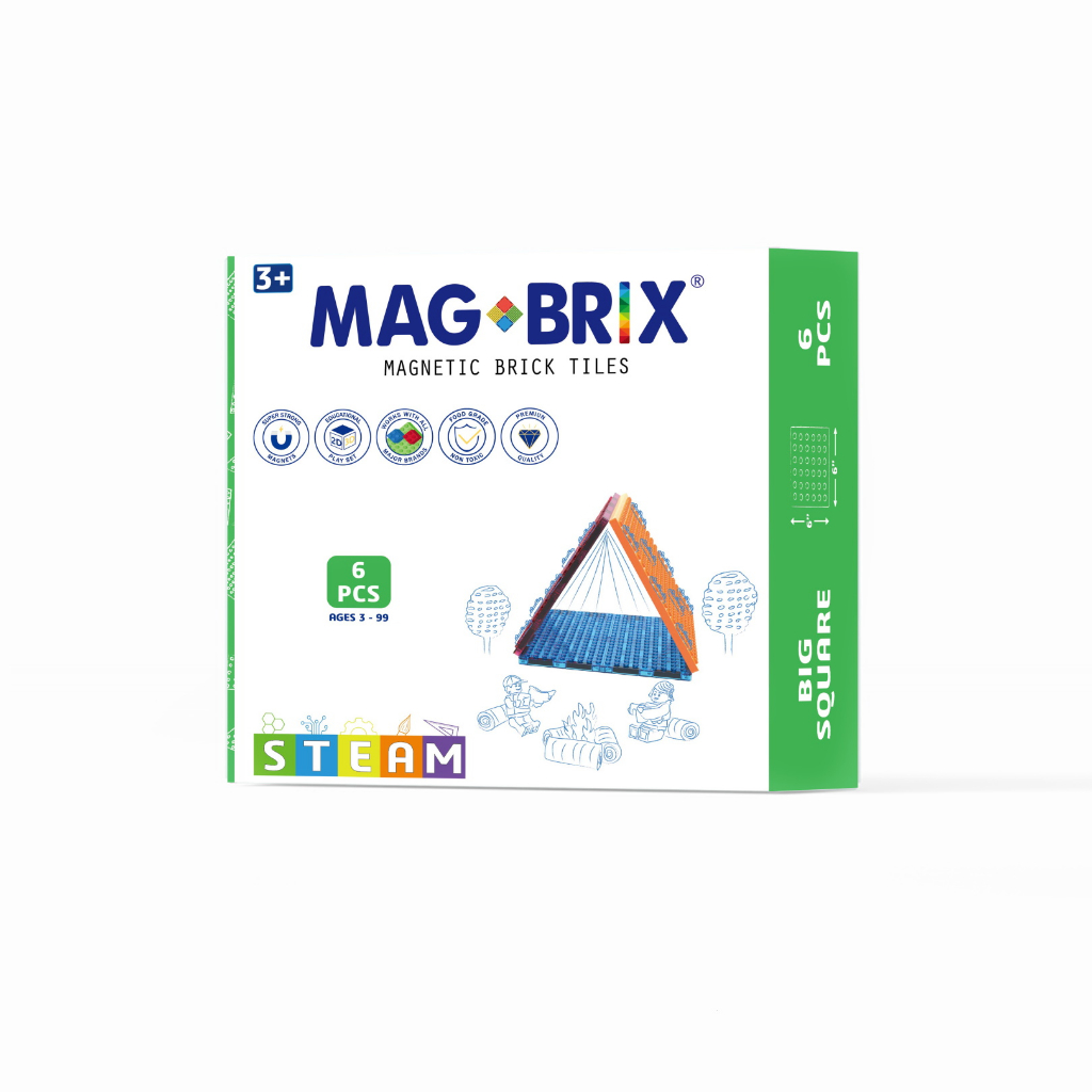 澳洲 Magbrix® 樂高磁力片/ 6pcs/ 大正方形組 eslite誠品