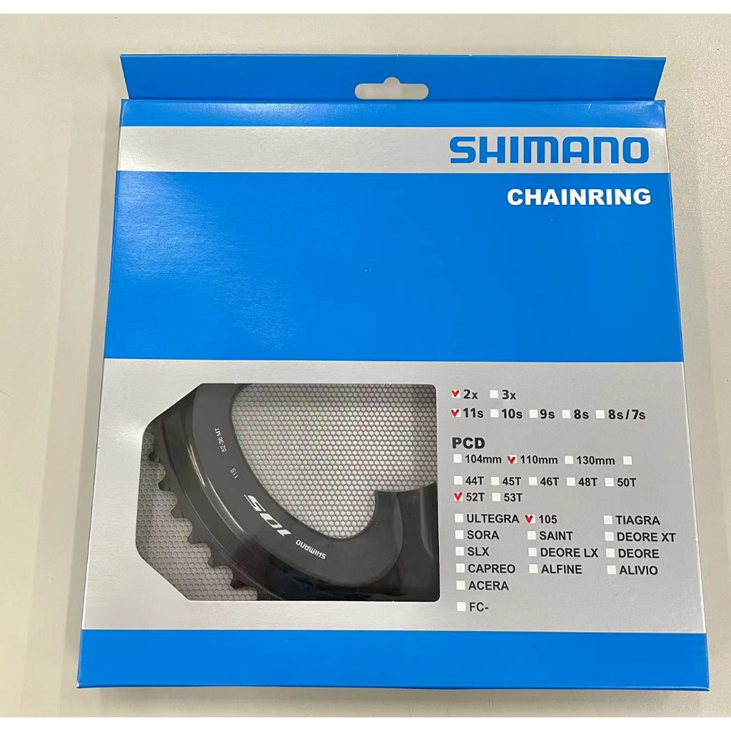 Shimano 105 FC-R7000 2x11 52T 齒片 11速  52-36T
