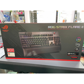 華碩ROG STRIX FLARE II NX電競機械鍵盤/有線/中文/茶軸 僅拆封測試📌附購買證明📌自取價2890