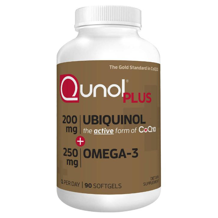 【現貨】美國Qunol Plus CoQ10 Ubiquinol還原型，天然輔酶含Omega-3，200mg，90顆