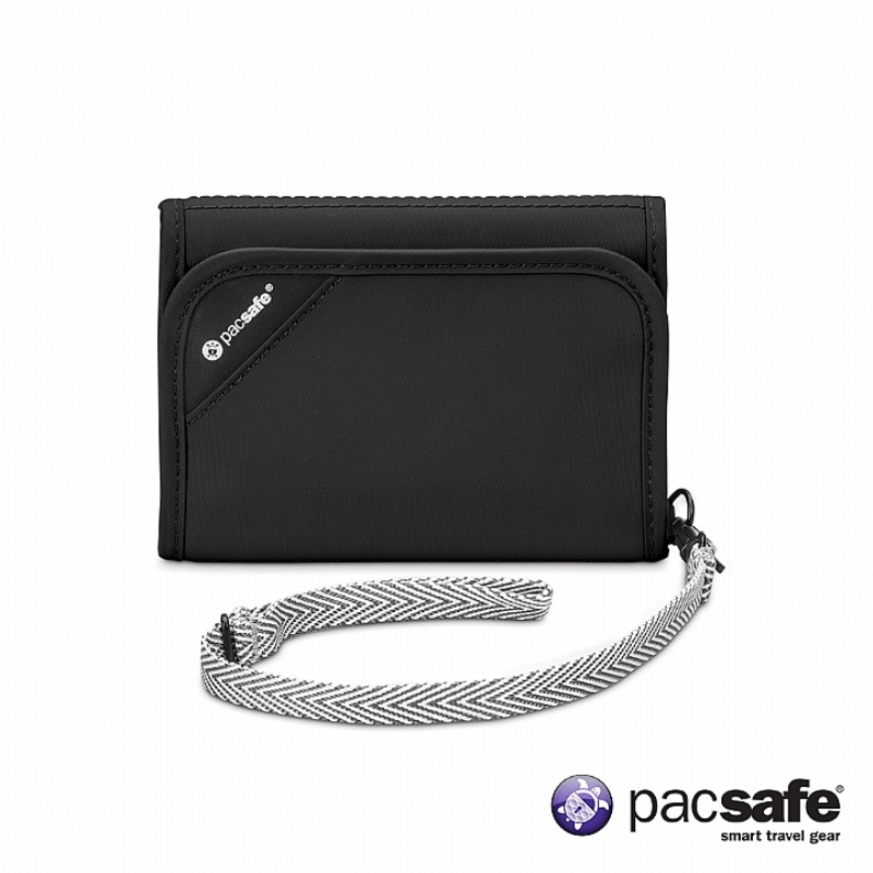 Pacsafe RFIDSAFE V125 防盜三折式錢夾 黑色