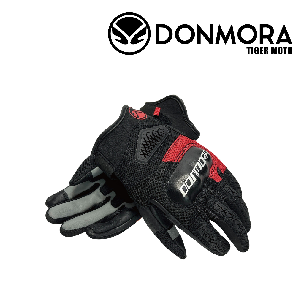 【老虎摩托】DONMORA 多摩拉 RA201 網眼雙色拼接手套 Smart Touch 防摔手套 可觸控 透氣手套