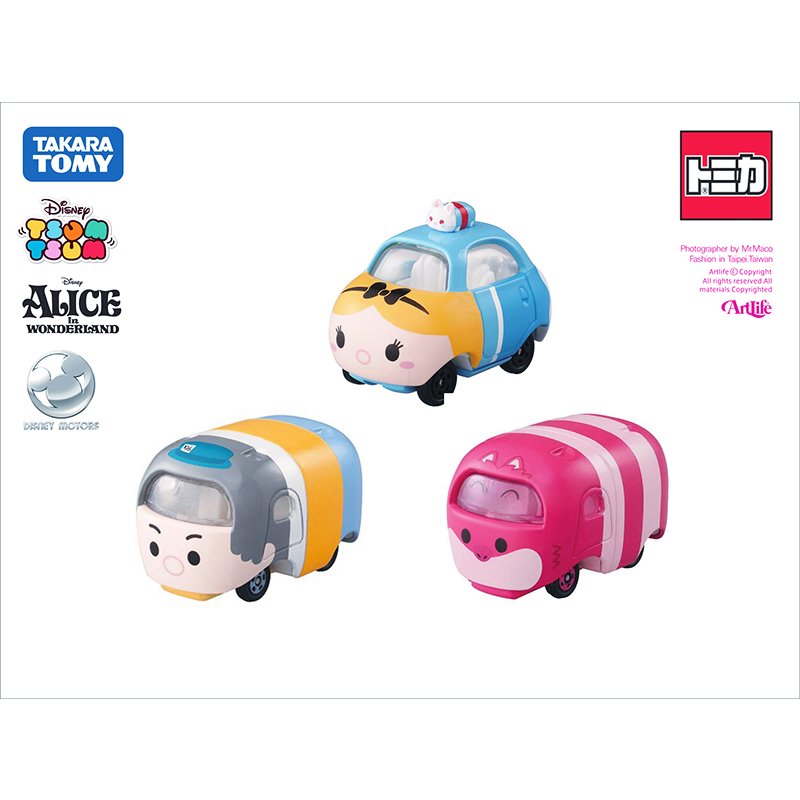 Artlife ㊁ TOMICA 2016 トミカ DISNEY TSUMTSUM ツムツム 愛麗絲 妙妙貓 瘋帽子