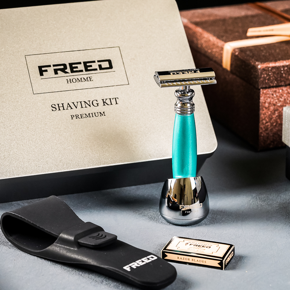 【FREED】尊爵四件組雙刃刮鬍刀禮盒 - 兩周年紀念款