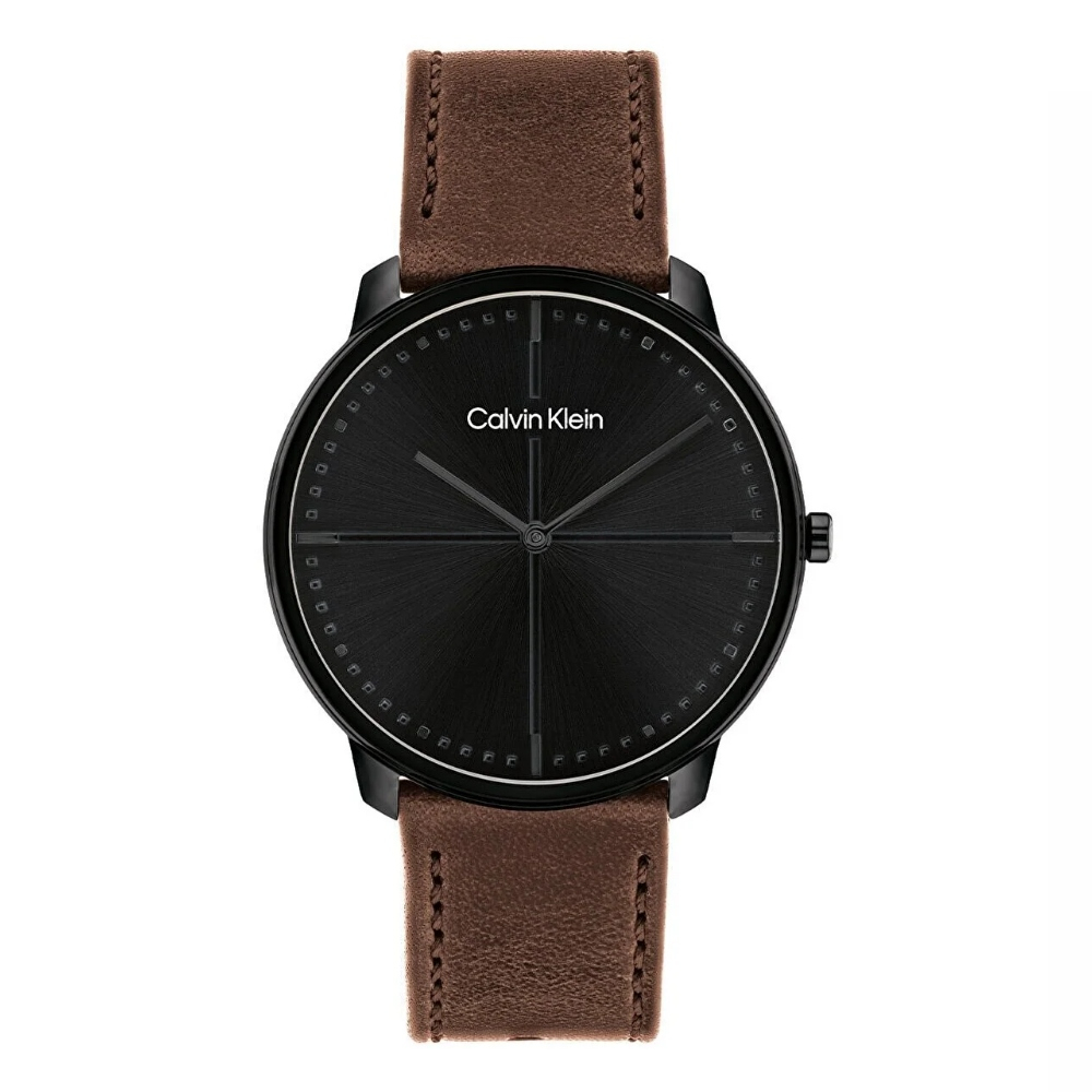 Calvin Klein CK 深棕皮革帶紳士腕錶 40MM (CK25200155)