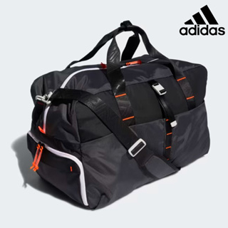 ＊立航高爾夫＊Adidas大容量衣物袋 #GD8485 【側邊可放鞋】,黑 / 螢光紅
