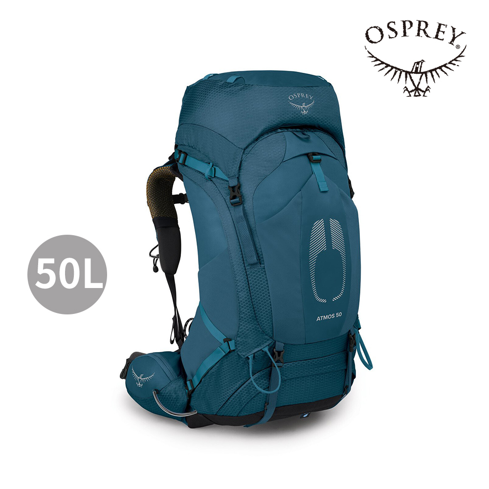 【Osprey】男款 Atmos AG 50L 網架輕量登山背包 (氣壓藍) 50公升/登山背包 |OSCB2MBF04