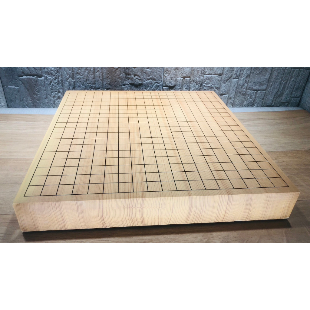 日本中古 木製圍棋棋盤 卓上碁盤 19路盤 實木圍棋盤 圍棋