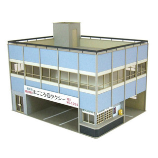 【ArtLife 藝術生活 x 日本sankei】MK05-52計程車辦公處 微縮藝術精品 紙模 DIY 1/80