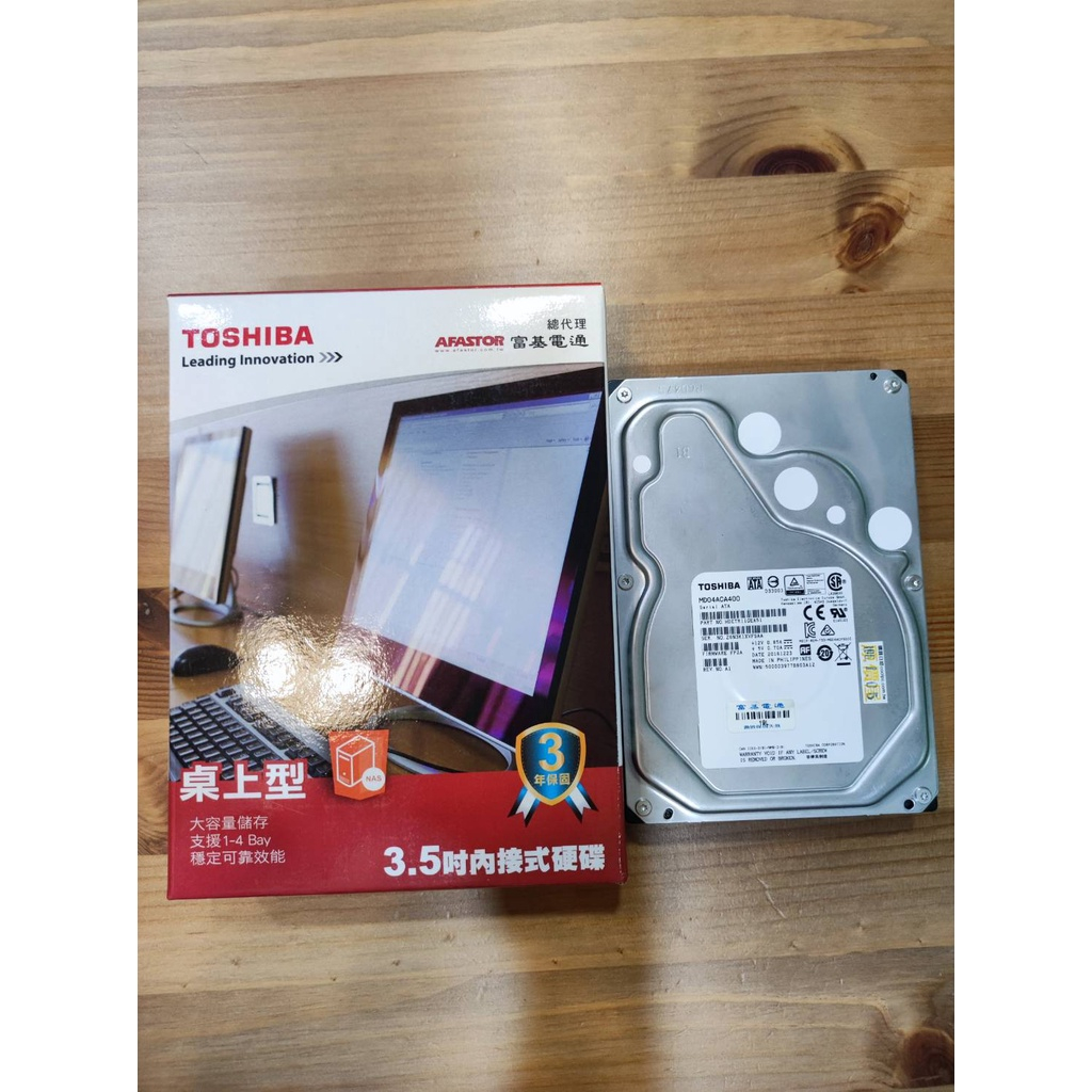 Toshiba 4TB 硬碟 MD04ACA400