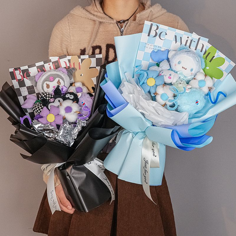 【潮美】💖花束💖庫洛米 帕恰狗玩偶 花束創意 女生生日禮物 女友閨蜜的禮物