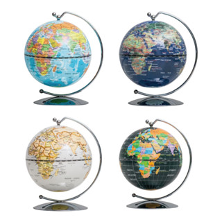 【SkyGlobe】3.75吋線弧地球儀-共4款《WUZ屋子》行政圖 衛星圖 黑色灰色球體 居家擺飾 教學