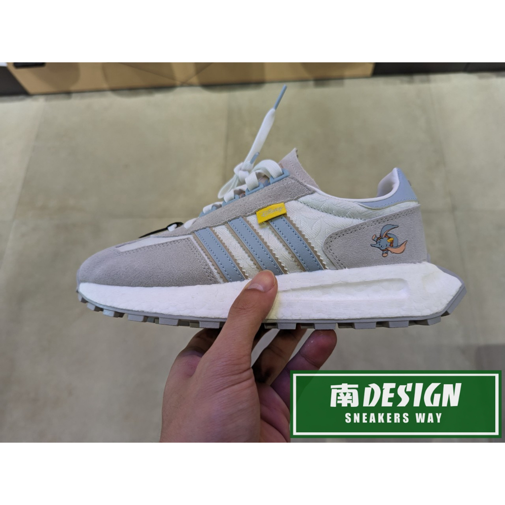 南🔥2023 8月 ADIDAS OG RETROPY E5 DISNEY DUMBO 小飛象 女 灰藍 IE5879