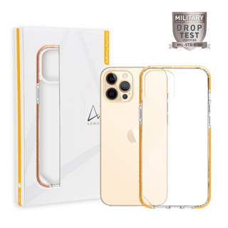 ARMOR iPhone 12系列 Signature 電話保護殼_水晶透明/橙帶