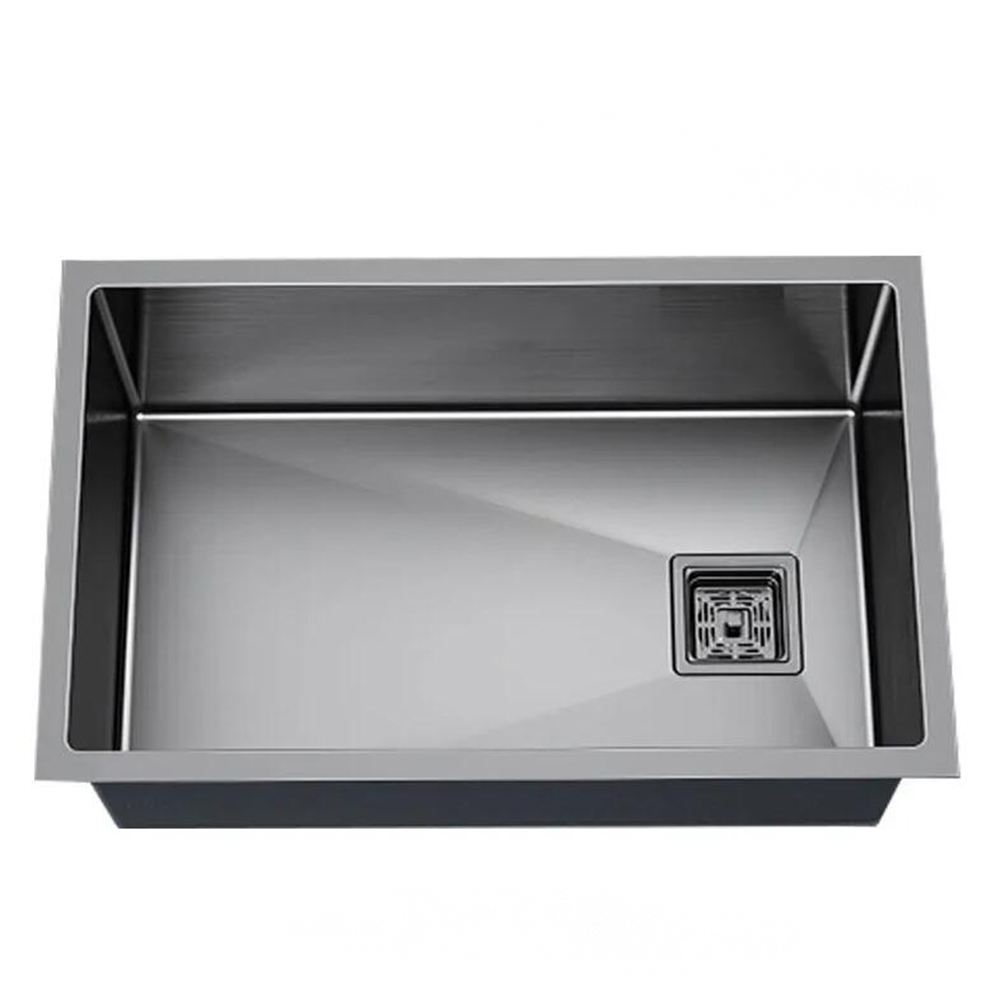 304不鏽鋼水槽灰色納米廚房水槽洗菜池洗碗池嵌入式台下盆單槽