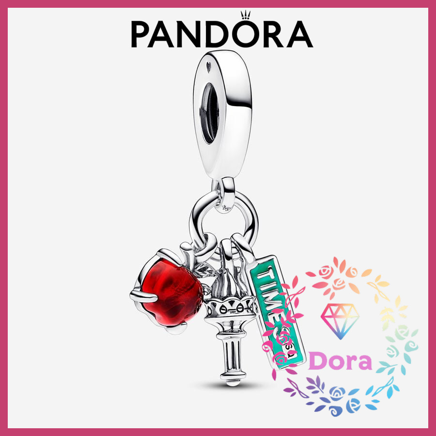 Dora Shop❤ Pandora潘朵拉 蘋果、火炬和路牌三重吊飾 祝福 輕奢 情人節 禮物792718C01